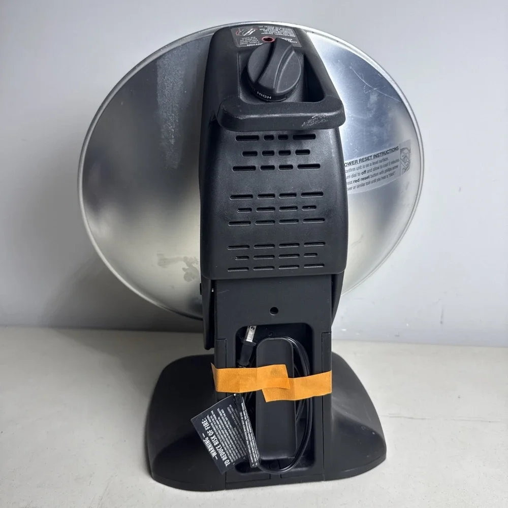Presto HeatDish Plus Tilt Parabolic Electric Heater Model 0792801 TESTED Works